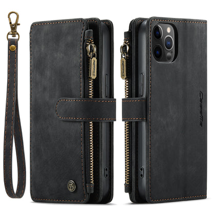 CASEME Multi-card Hand Strap iPhone 12 Mini Leather Case