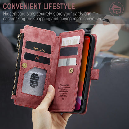 CASEME Multi-card Hand Strap iPhone 12 Mini Leather Case