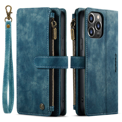 CASEME Multi-card Hand Strap iPhone 13 Pro Max Leather Case