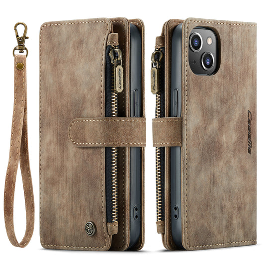 CASEME Multi-card Hand Strap iPhone 13 Leather Case