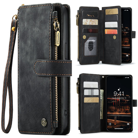 CASEME Multi-card Hand Strap iPhone 14 Plus Leather Case