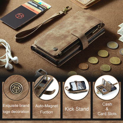 CASEME Multi-card Hand Strap iPhone 14 Leather Case