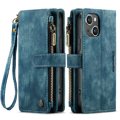 CASEME Multi-card Hand Strap iPhone 15 Leather Case