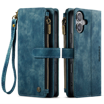 CASEME Multi-card Hand Strap iPhone 16 Plus Leather Case