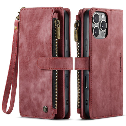 CASEME Multi-card Hand Strap iPhone 16 Pro Max Leather Case