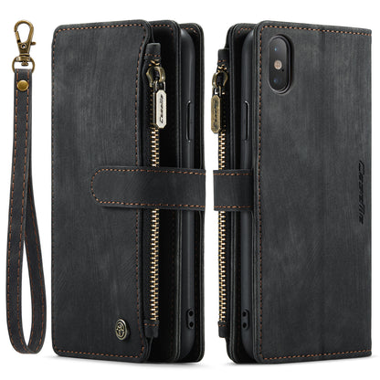 CASEME Multi-card Hand Strap iPhone Xs Max Leather Case