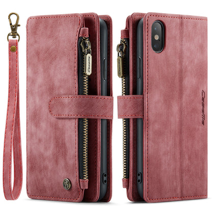 CASEME Multi-card Hand Strap iPhone Xs Max Leather Case