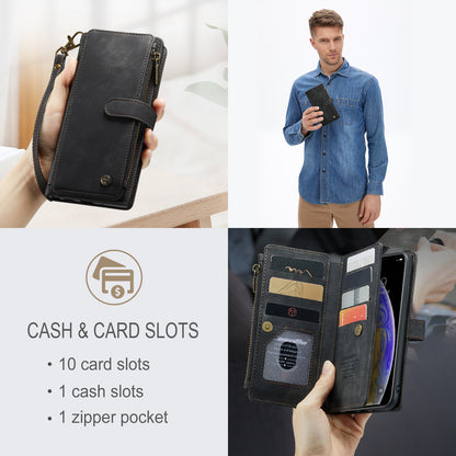 CASEME Multi-card Hand Strap iPhone Xs Max Leather Case