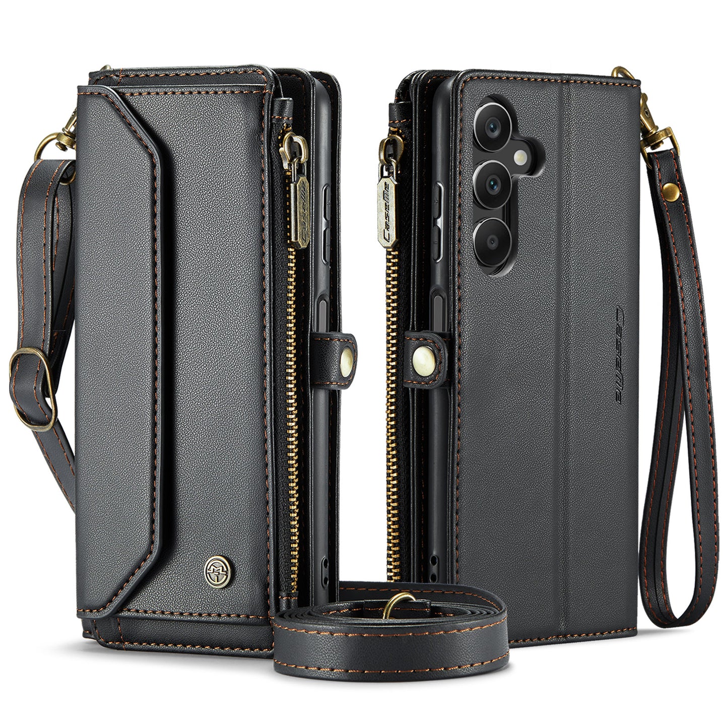 CASEME 3-in-1 Bag Crossbody Galaxy A15 Leather Case