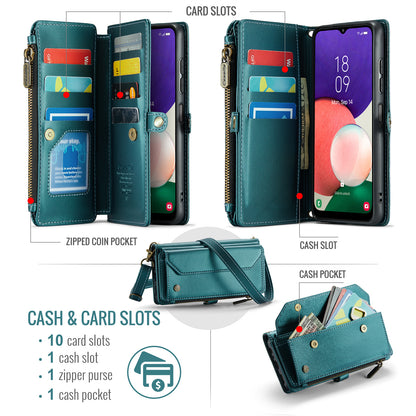 CASEME 3-in-1 Bag Crossbody Galaxy A22s Leather Case