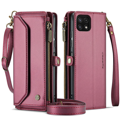 CASEME 3-in-1 Bag Crossbody Galaxy A22s Leather Case