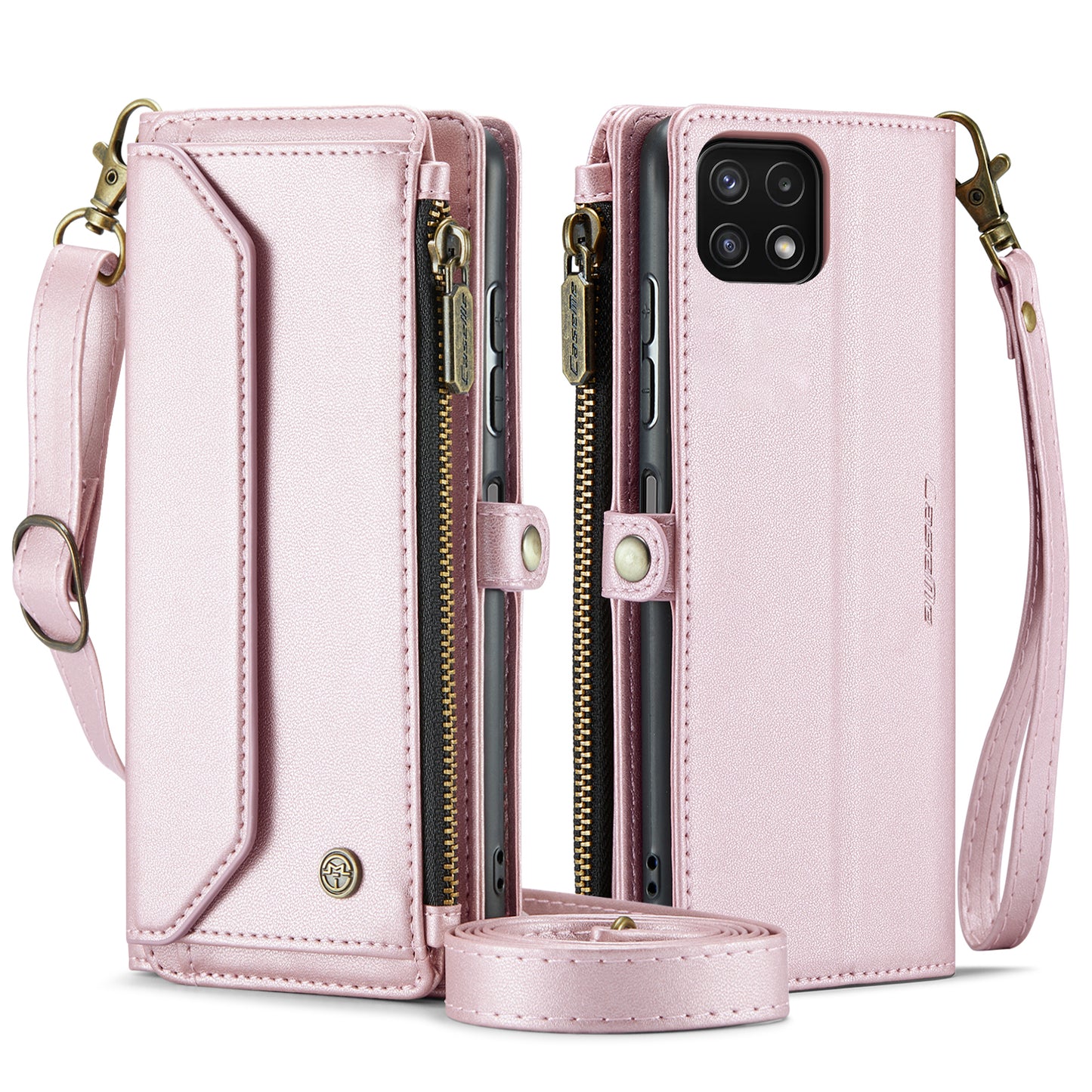 CASEME 3-in-1 Bag Crossbody Galaxy A22s Leather Case