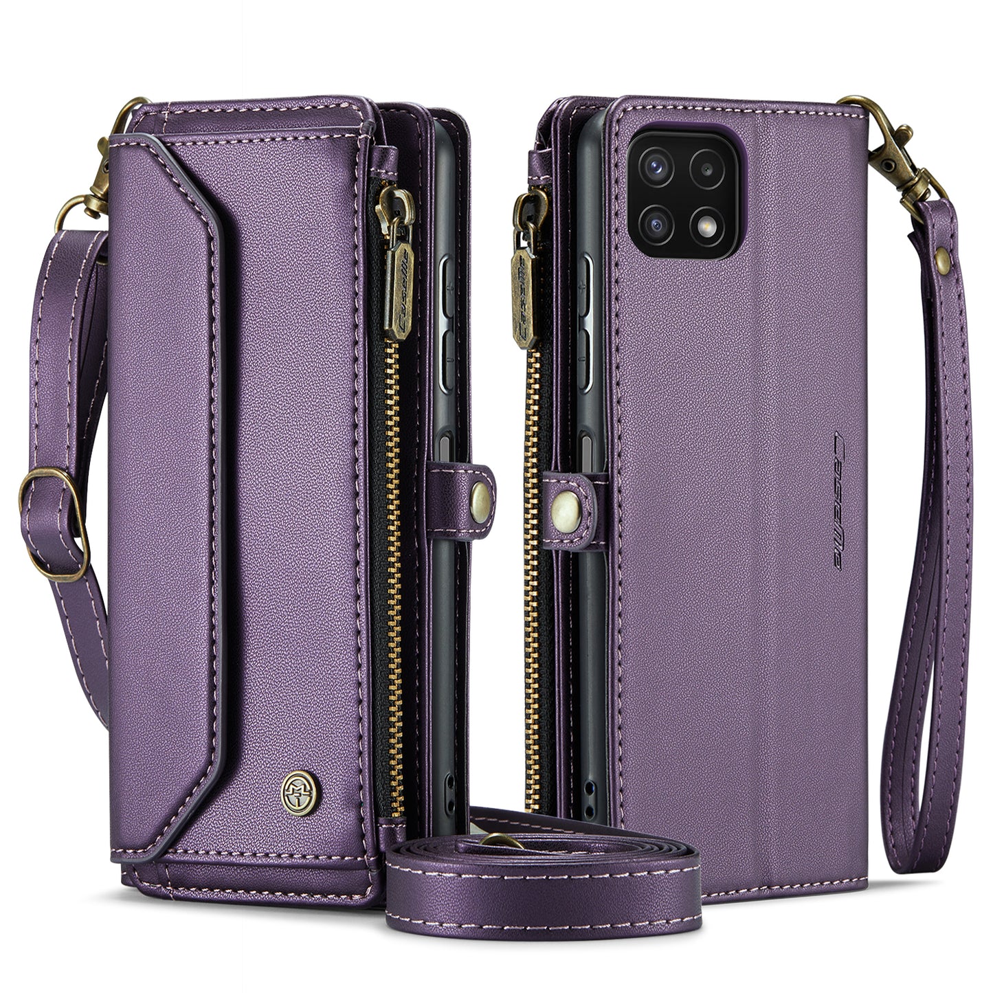 CASEME 3-in-1 Bag Crossbody Galaxy A22s Leather Case