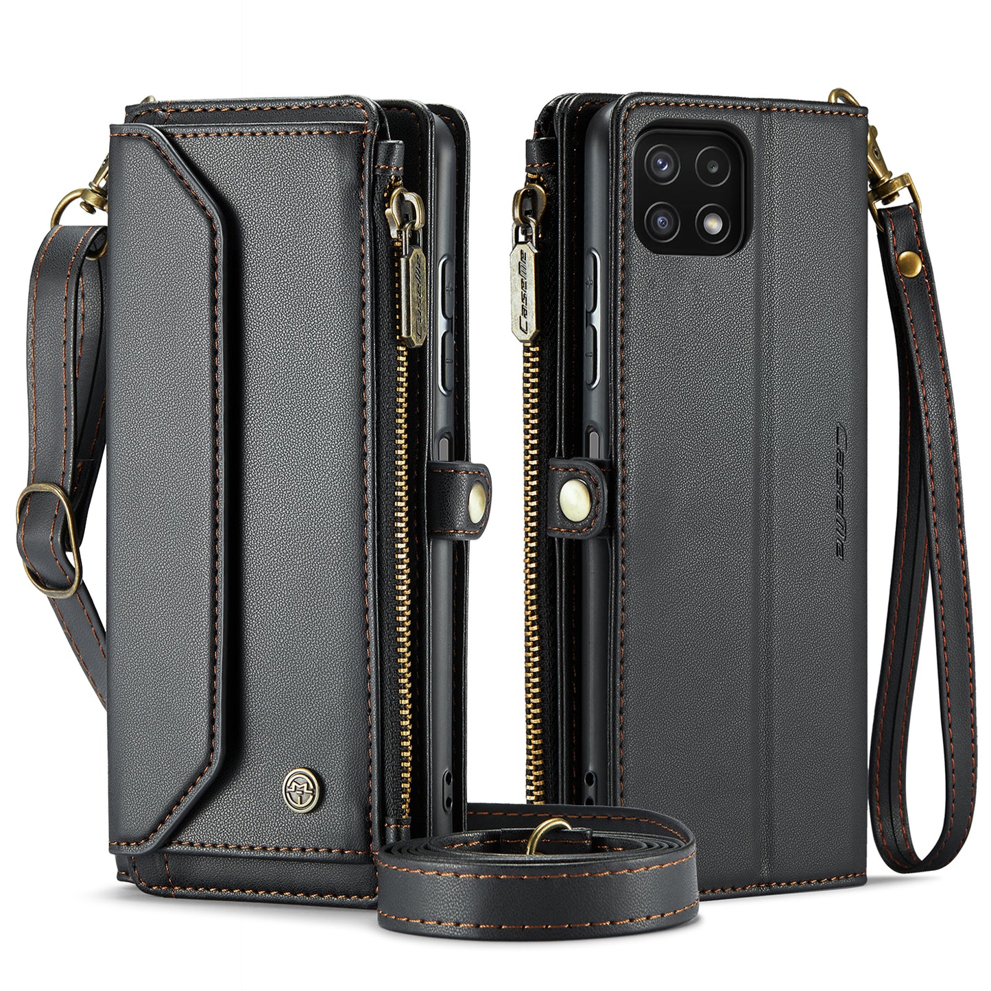 CASEME 3-in-1 Bag Crossbody Galaxy A22s Leather Case