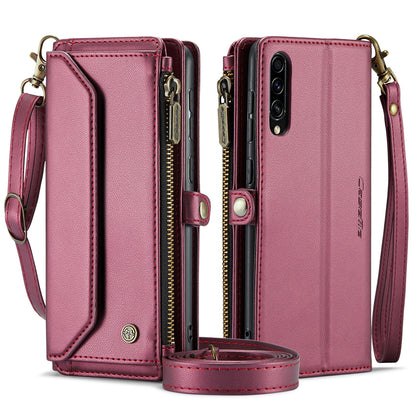 CASEME 3-in-1 Bag Crossbody Galaxy A50s Leather Case