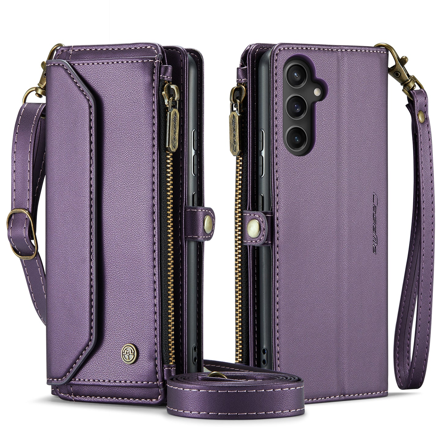 CASEME 3-in-1 Bag Crossbody Galaxy A34 Leather Case