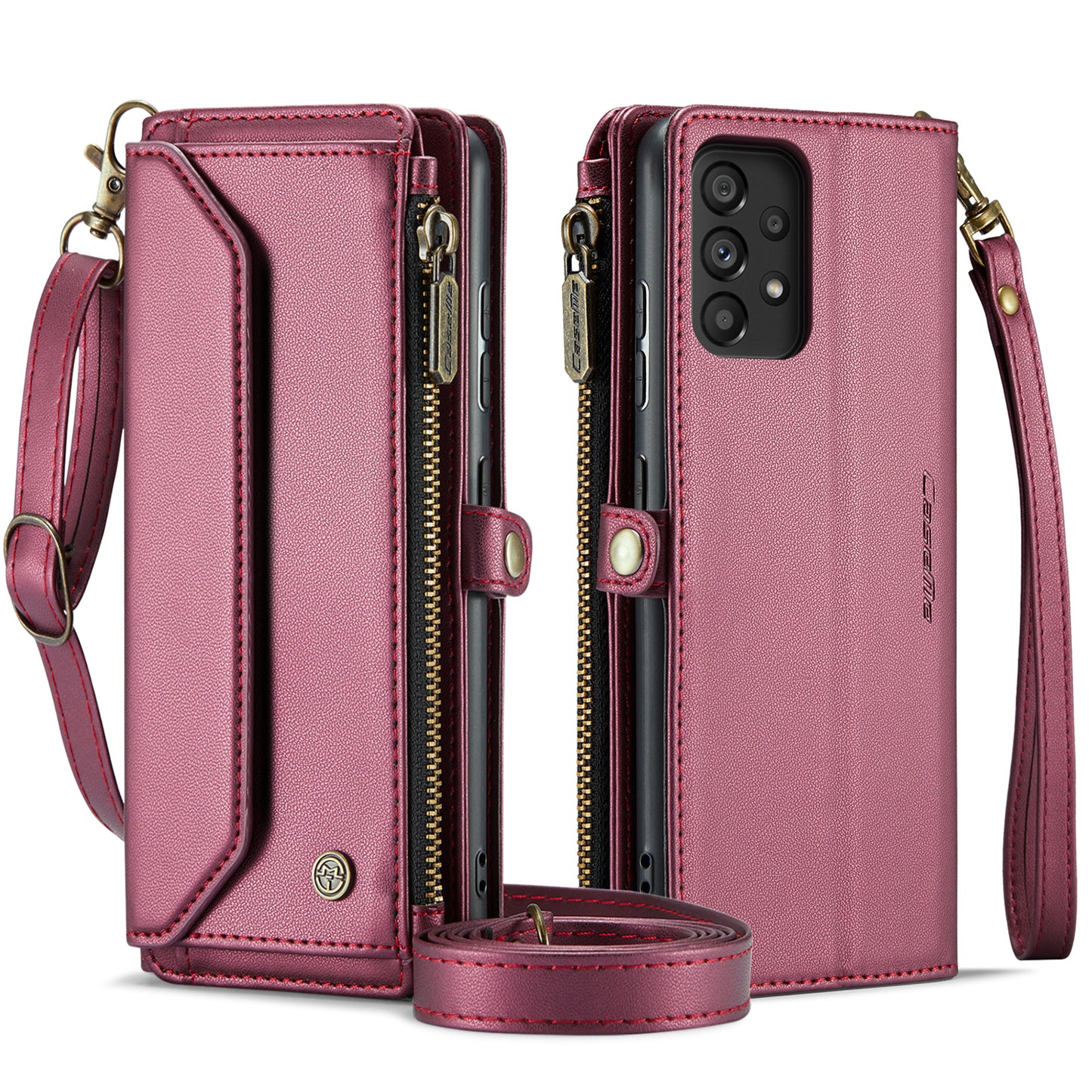 CASEME 3-in-1 Bag Crossbody Galaxy A52s Leather Case