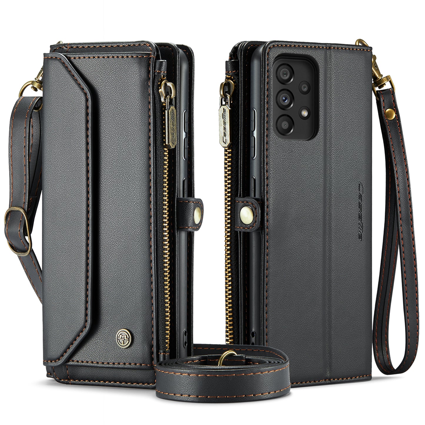 CASEME 3-in-1 Bag Crossbody Galaxy A52s Leather Case