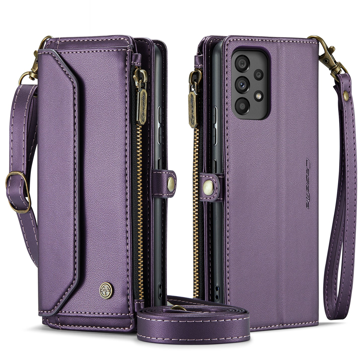 CASEME 3-in-1 Bag Crossbody Galaxy A53 Leather Case