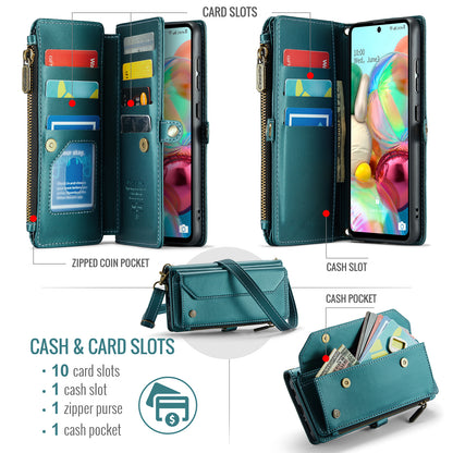 CASEME 3-in-1 Bag Crossbody Galaxy A71 Leather Case