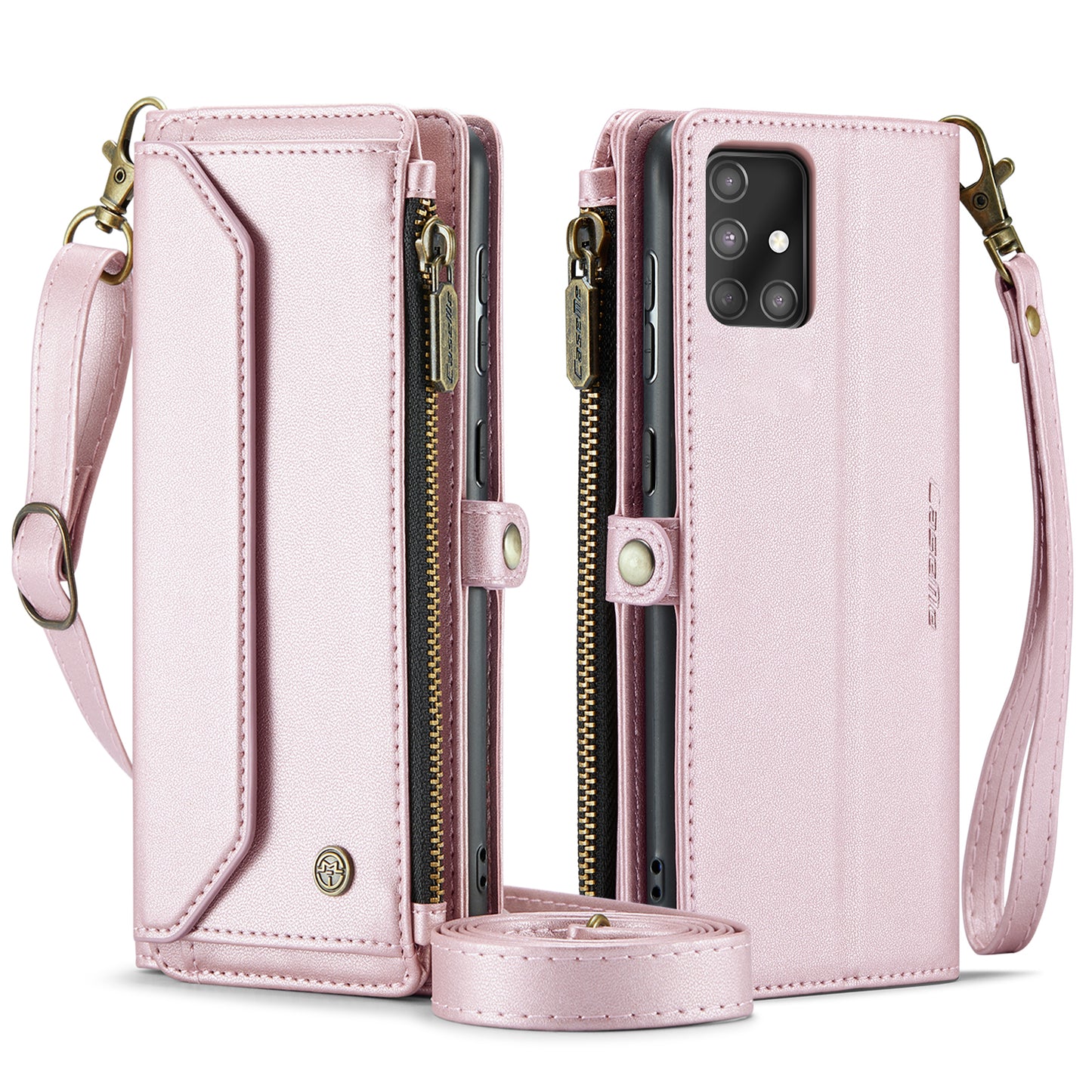 CASEME 3-in-1 Bag Crossbody Galaxy A71 Leather Case