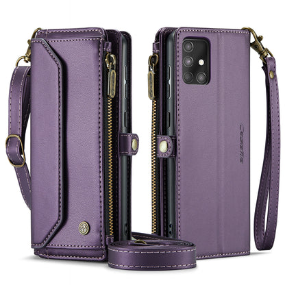 CASEME 3-in-1 Bag Crossbody Galaxy A71 Leather Case