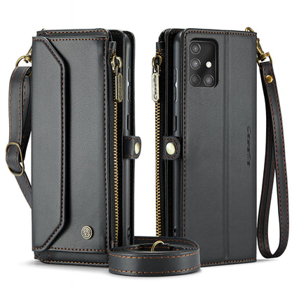 CASEME 3-in-1 Bag Crossbody Galaxy A71 Leather Case