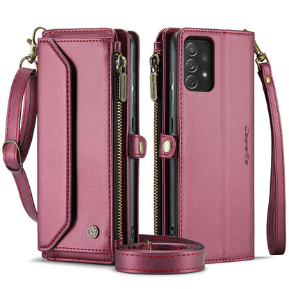 CASEME 3-in-1 Bag Crossbody Galaxy A72 Leather Case