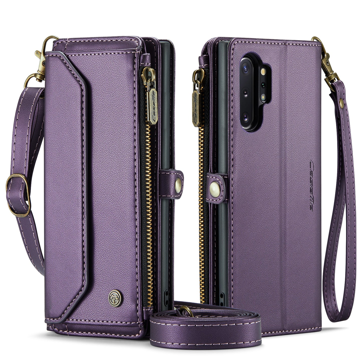 CASEME 3-in-1 Bag Crossbody Galaxy Note10+ Leather Case