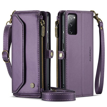 CASEME 3-in-1 Bag Crossbody Galaxy S20 FE Leather Case