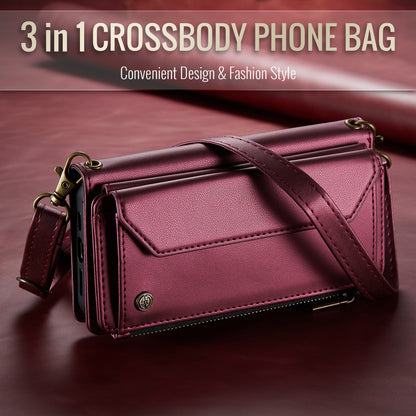 CASEME 3-in-1 Bag Crossbody Galaxy S20 FE Leather Case