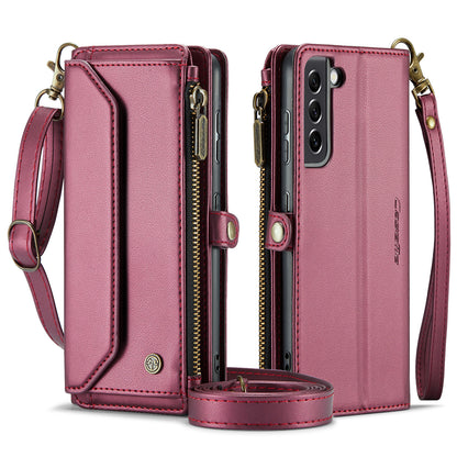 CASEME 3-in-1 Bag Crossbody Galaxy S21 FE Leather Case