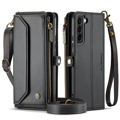 CASEME 3-in-1 Bag Crossbody Galaxy S21 Leather Case