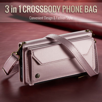 CASEME 3-in-1 Bag Crossbody Galaxy S21 Leather Case