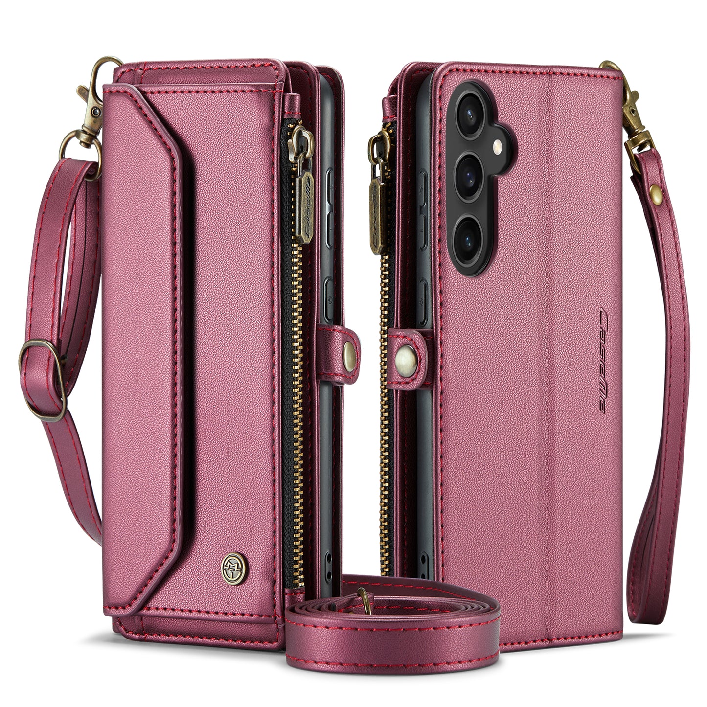 CASEME 3-in-1 Bag Crossbody Galaxy S23 FE Leather Case