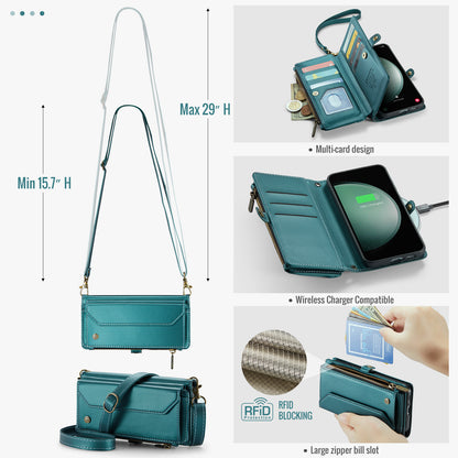 CASEME 3-in-1 Bag Crossbody Galaxy S23 FE Leather Case