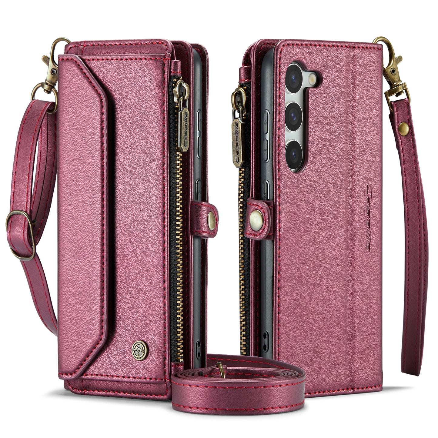 CASEME 3-in-1 Bag Crossbody Galaxy S23+ Leather Case