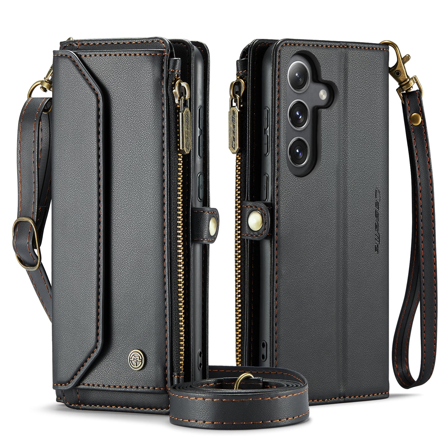 CASEME 3-in-1 Bag Crossbody Galaxy S24 FE Leather Case