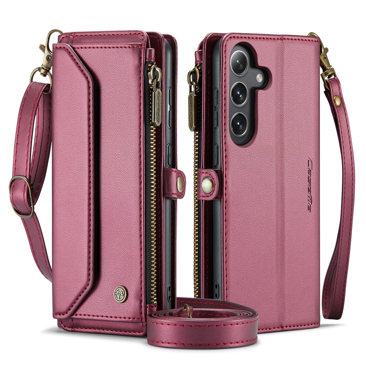 CASEME 3-in-1 Bag Crossbody Galaxy S24 FE Leather Case