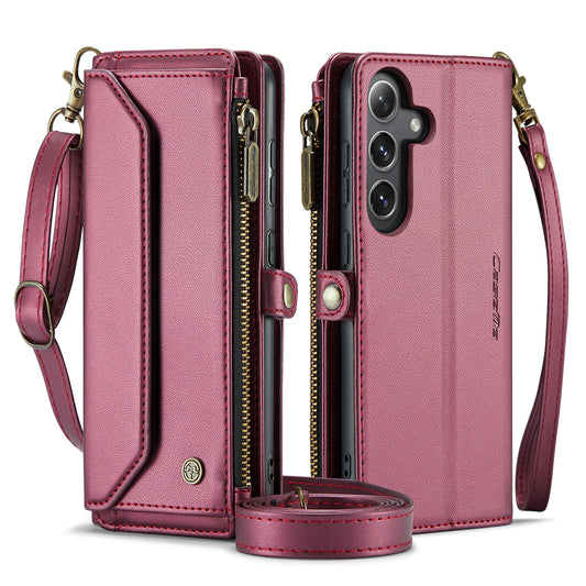 CASEME 3-in-1 Bag Crossbody Galaxy S24 Leather Case