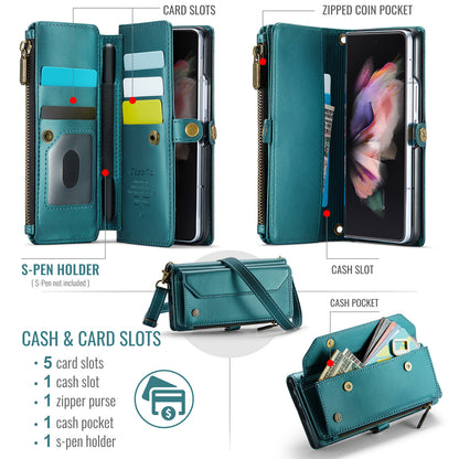 CASEME 3-in-1 Bag Crossbody Galaxy Z Fold3 Leather Case