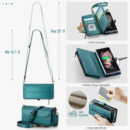 CASEME 3-in-1 Bag Crossbody Galaxy Z Fold3 Leather Case