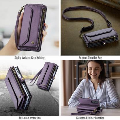 CASEME 3-in-1 Bag Crossbody Galaxy Z Fold4 Leather Case