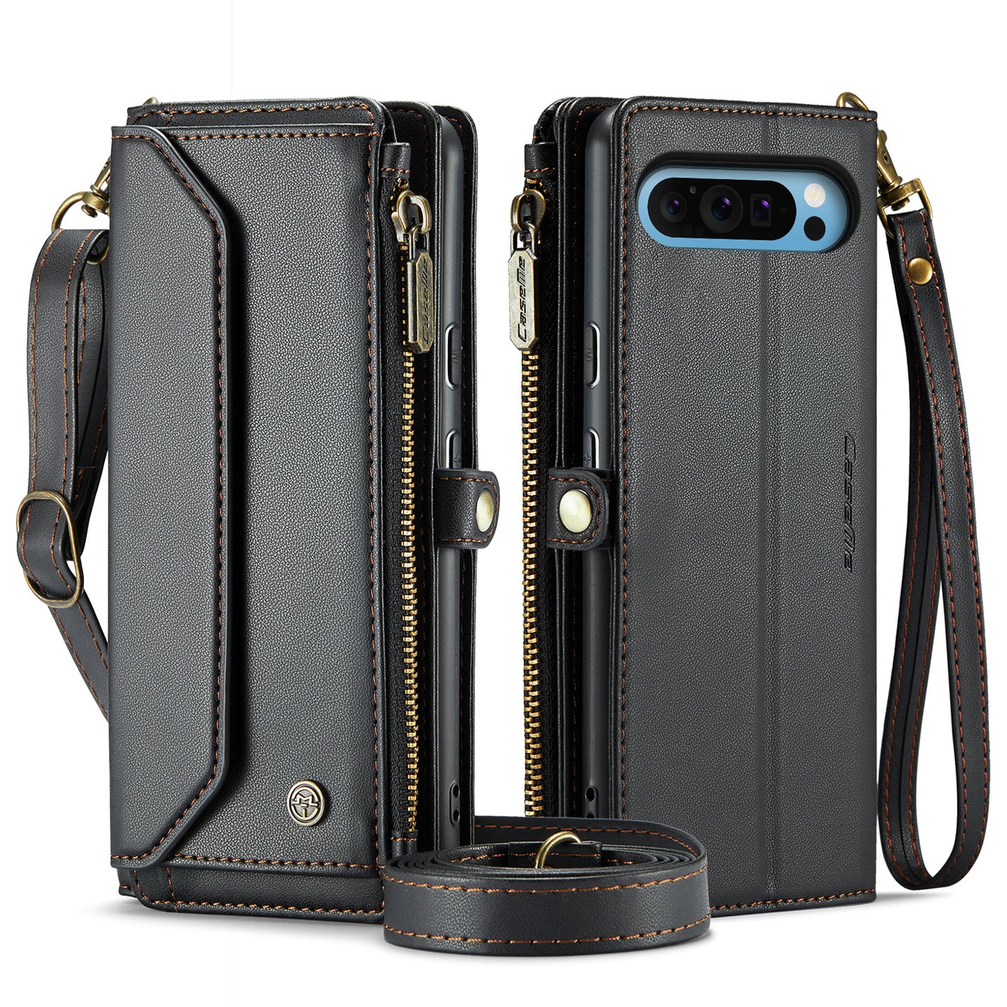 CASEME 3-in-1 Bag Crossbody Google Pixel 9 Pro XL Leather Case