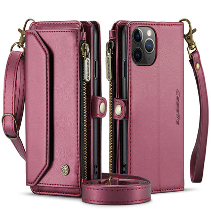 CASEME 3-in-1 Bag Crossbody iPhone 11 Pro Leather Case