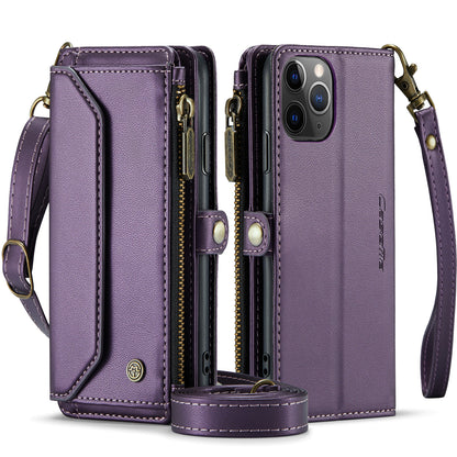 CASEME 3-in-1 Bag Crossbody iPhone 11 Pro Leather Case