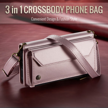 CASEME 3-in-1 Bag Crossbody iPhone 11 Pro Leather Case