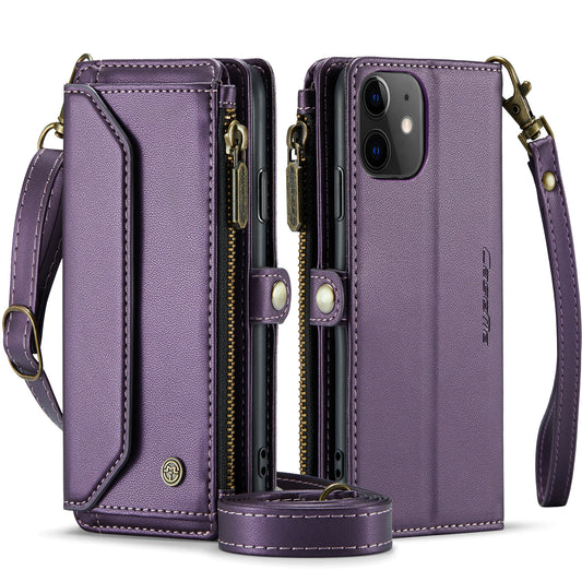 CASEME 3-in-1 Bag Crossbody iPhone 11 Leather Case