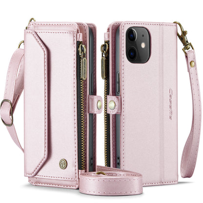 CASEME 3-in-1 Bag Crossbody iPhone 12 Leather Case