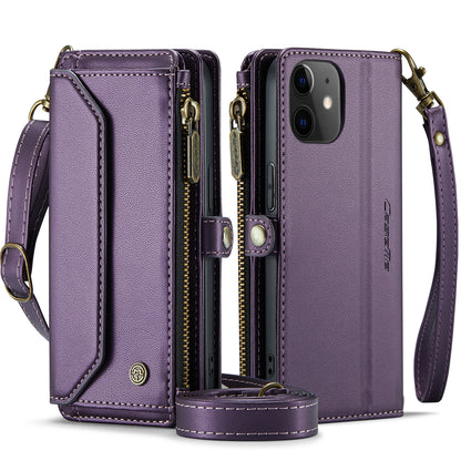 CASEME 3-in-1 Bag Crossbody iPhone 12 Leather Case